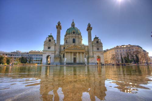 Lugares de interés en Viena Iglesia de san Carlos Borromeo